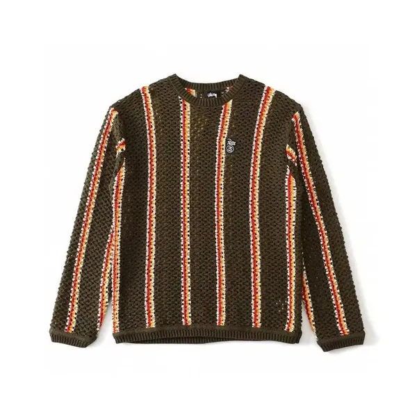STUSSY Striped Knit Sweater 4