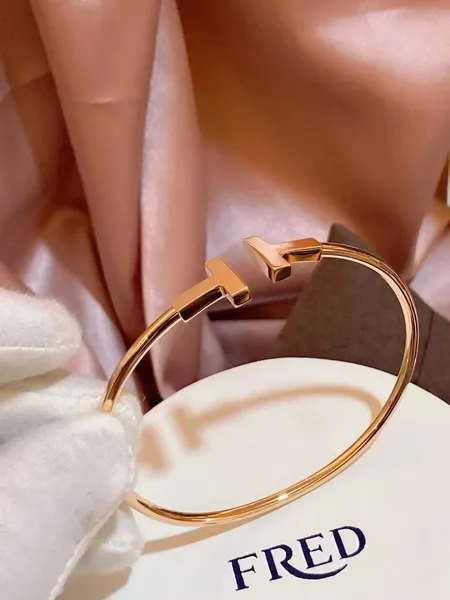 Tiffany T Wire Bracelet [Diamond-Free Open Design] [2 styles] 6