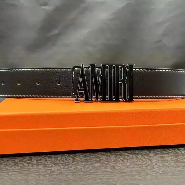 AMIRI Logo Buckle Belt [40 styles] 6